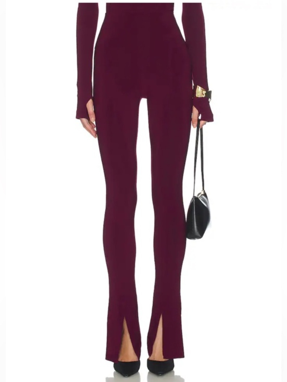 Norma Kamali X Lifestyle X REVOLVE Spat Legging in Plum NWOT M